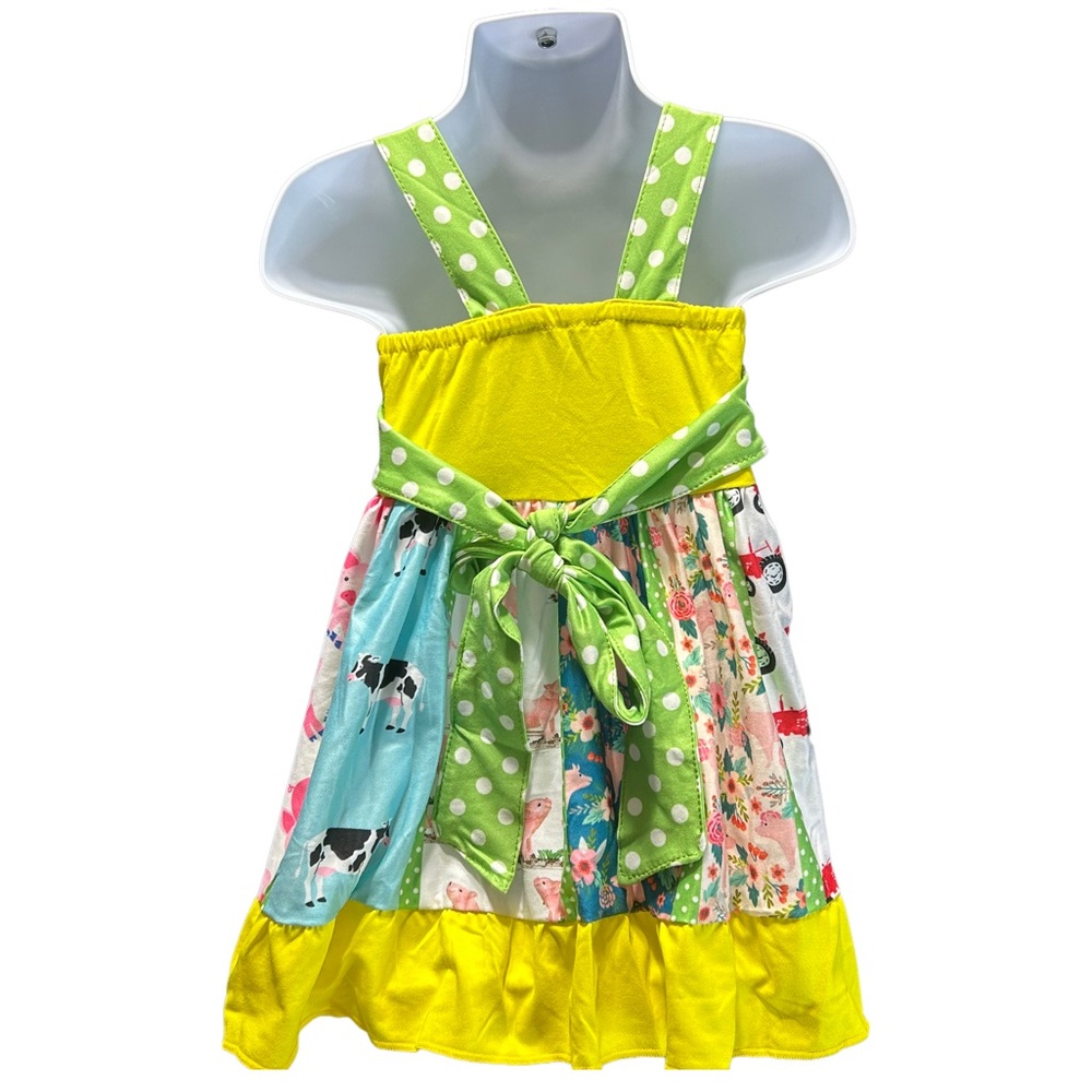 NEW Boutique Girl’s Farm Animals Summer Dress size 12/18 Months - Picture 9 of 10